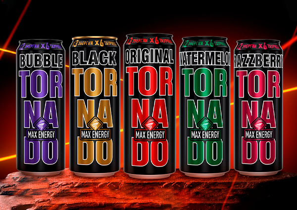 TORNADO MAX ENERGY with minimalist design